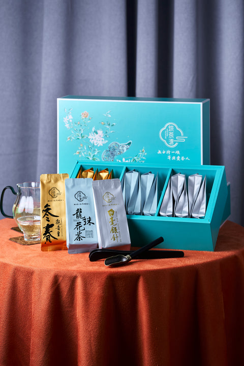 參賽觀音皇、龍珠花茶、白毫銀針